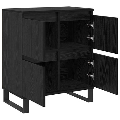 Skåp Svart Ek 3 pcs 180 x 35 x 70 cm