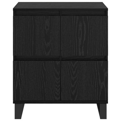Skåp Svart Ek 3 pcs 180 x 35 x 70 cm