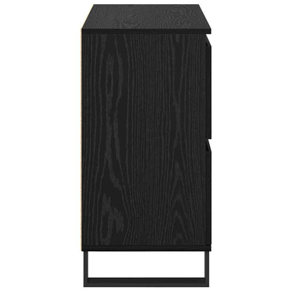 Skåp Svart Ek 3 pcs 180 x 35 x 70 cm
