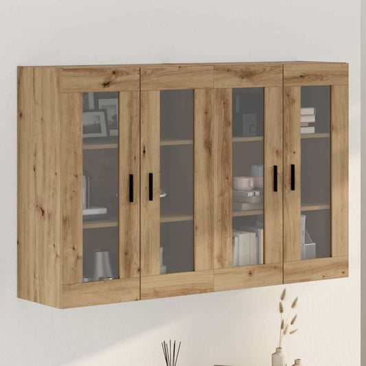 Väggmonterade Skåp 2 pcs artisan ek 69.5 x 34 x 90 cm Ekfaner