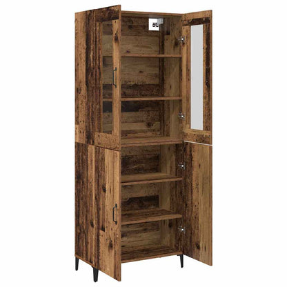 Skåp Åldrat Trä 2 pcs 69.5 x 34 x 180 cm