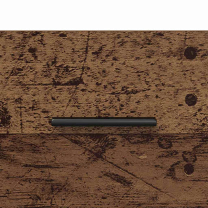 Sängbord Nattduksbord Åldrat Trä med låda 2 pcs 40 x 35 x 47.5 cm