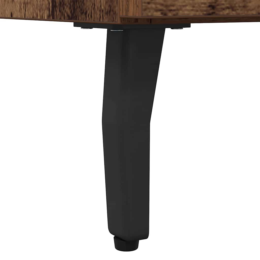 Sängbord Nattduksbord Åldrat Trä med låda 2 pcs 40 x 35 x 47.5 cm