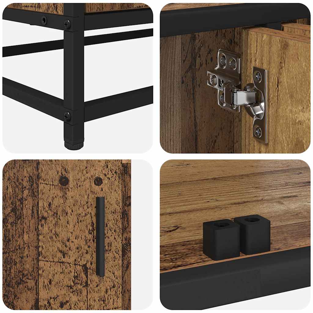 TV-Möbel Åldrat Trä TV-Skåp 240 x 35 x 41 cm