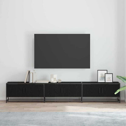 TV-skåp Svart ek 240 x 35 x 41 cm Konstruerat trä