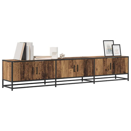 TV-Möbel Åldrat Trä TV-Skåp 210 x 35 x 41 cm