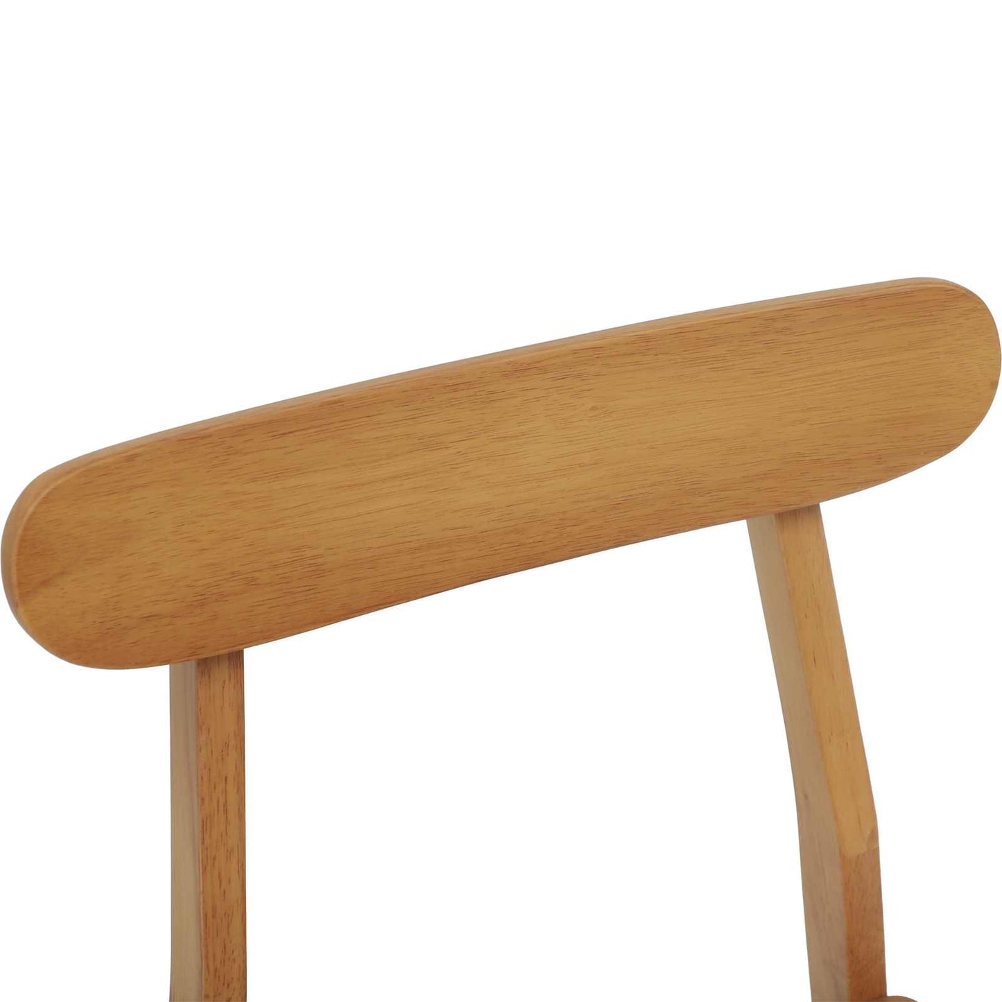 Matstol 2 pcs Naturfärg Massivt Trä