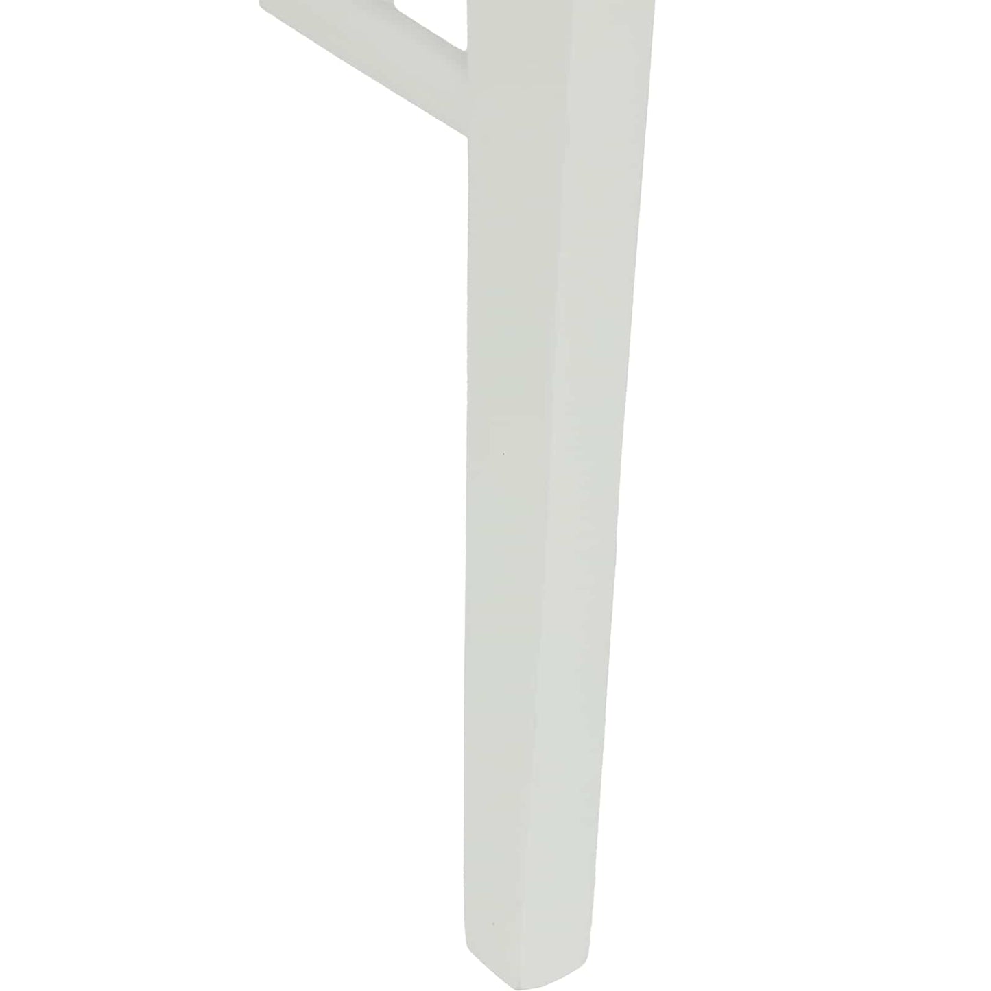 Matstol 2 pcs Vitt och Grått Massivt Trä