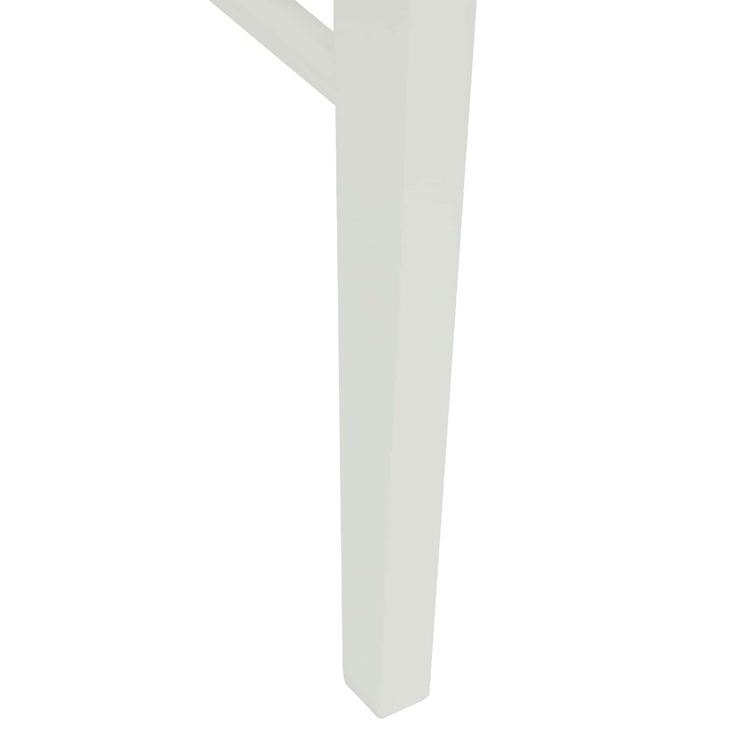 Matstol 2 pcs Vit och Naturlig Massivt Trä