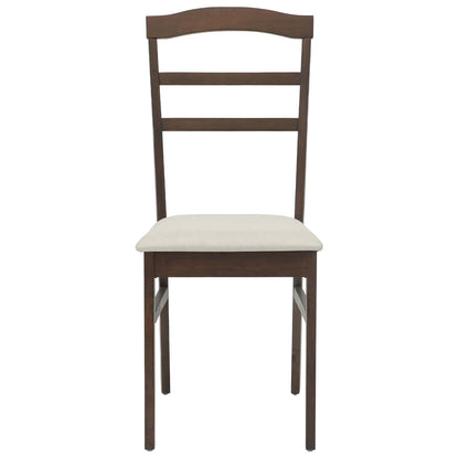 Matstol 2 pcs Ljusbrun och ljus Massivt Trä