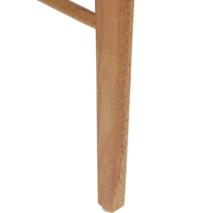 Matstol 2 pcs Naturlig och ljus Massivt Trä