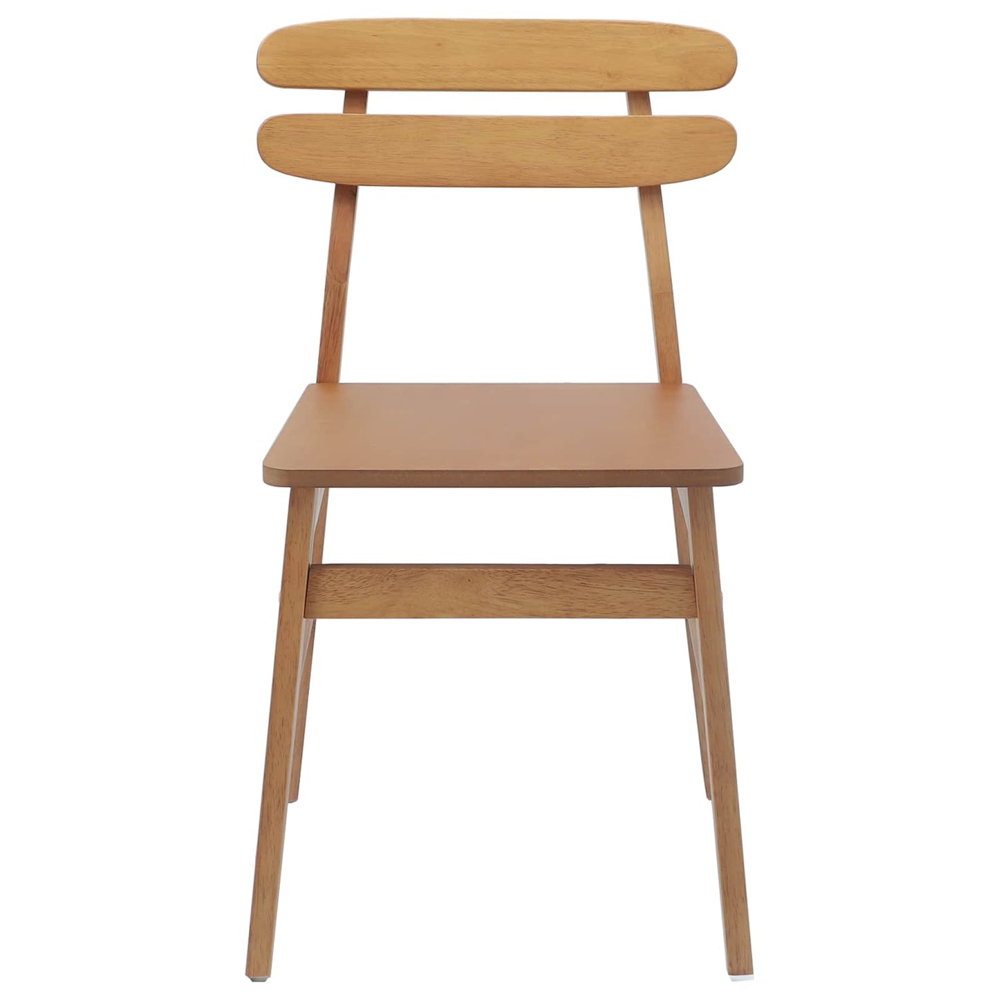 Matstol 2 pcs Naturfärg Massivt Trä