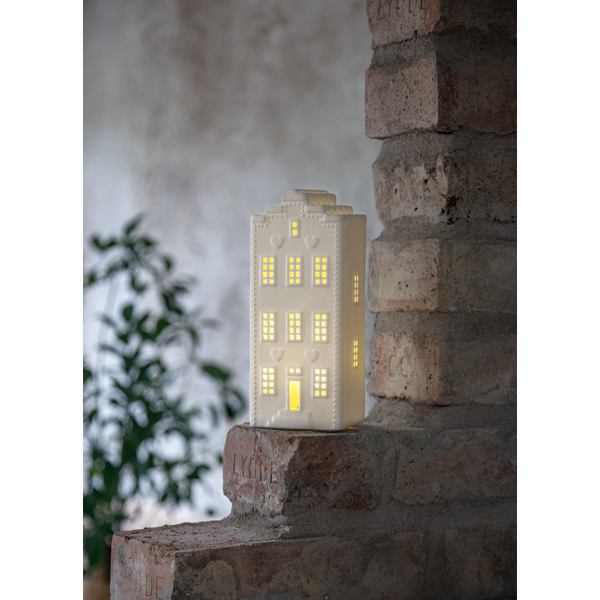 Belysning jul Vinter Hus 21 cm