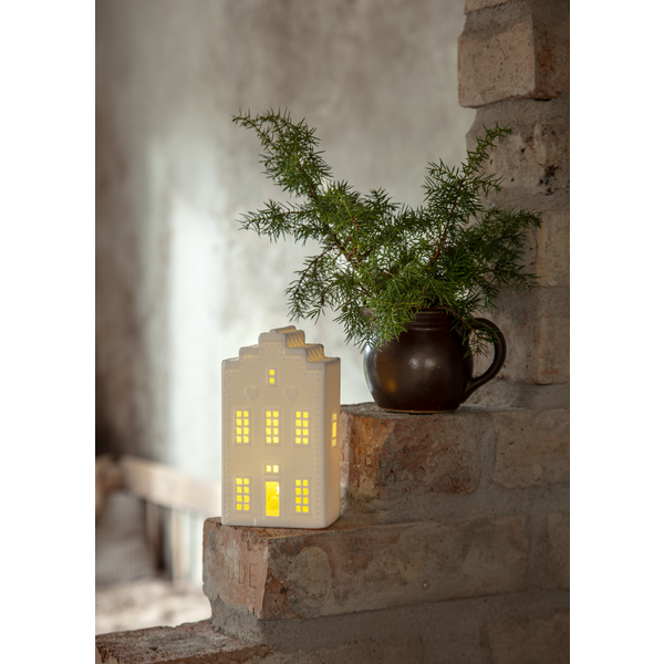 Belysning jul Vinter Hus 16 cm