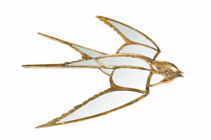 Väggspegel Svala 39 cm - antikguld
