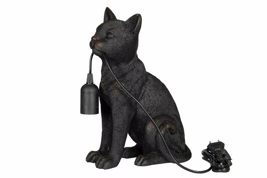 Bordslampa Katt Polyresin