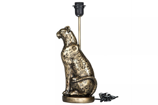 Bordslampa Leopard Mörkguld 14x32 42cm