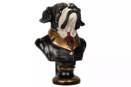 Dekoration Djur Byst Bulldog Mr Big Poly 37x27x52cm