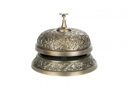 Dekoration Receptionsklocka Antik Mässing 14x10cm