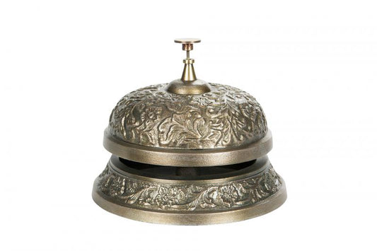 Dekoration Receptionsklocka Antik Mässing 14x10cm