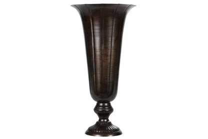 Dekorativ Vas Pokal Hög 42 cm - antikbrun