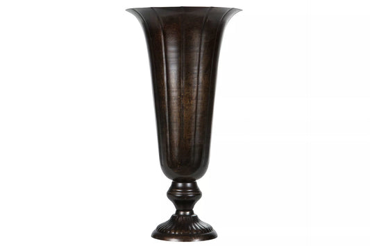 Dekorativ Vas Pokal Hög 42 cm - antikbrun