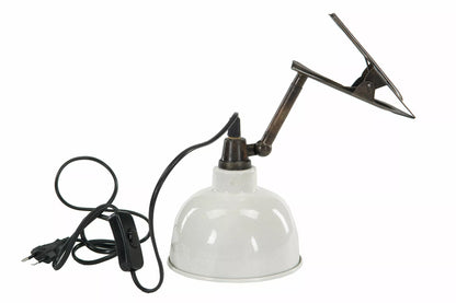 Vägglampa med Clip El - Emalj Shell