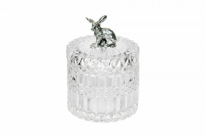 Påskdekoration Dekorativ Glasburk Kanin Ø9x13,5cm