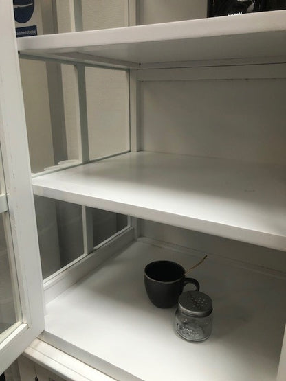 Vitrinskåp BÄSTA PRIS med 4 dörrar H196/L120/B40 cm vit drop