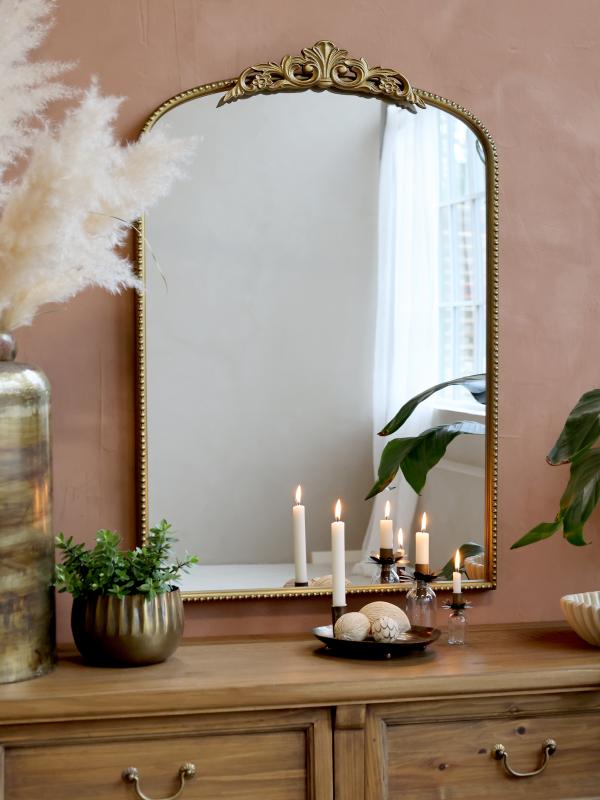 Sidobord med 2 lådor natur H85/L150/W40 cm drop