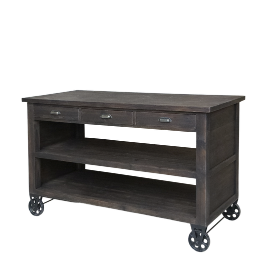 Serveringsvagn Köksö på hjul H90/L150/B70 cm natur drop
