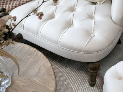Soffa i linne 2 pers. H75 / L110 / W55 cm drop