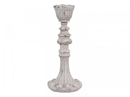Ljusstake H17/Ø7 cm antique grå 1 st