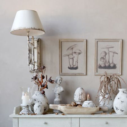 Vägglampa H56/L38/B63 cm antikcreme
