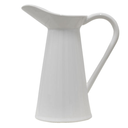 Dekorativ Kanna 23x13x25 cm Vit keramik rund