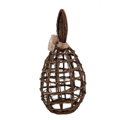 Påskdekoration Kanin 23x22x45 cm Brun Rotan Järn