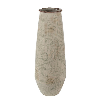 Dekorativ Vas Grön Beige Ø 14x40 cm