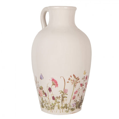 Dekorativ Vas Ø 30x50 cm Beige Rosa