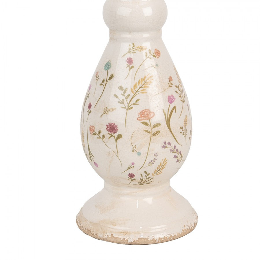 Ljusstake Beige Rosa Ø 14x32 cm