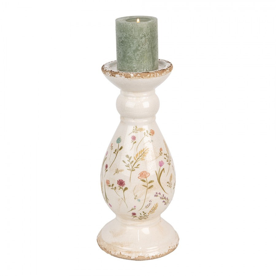 Ljusstake Beige Rosa Ø 14x32 cm