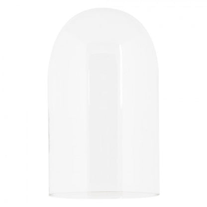 Dekoration Glasklocka Ø 14x34 cm Brunt Trä glas