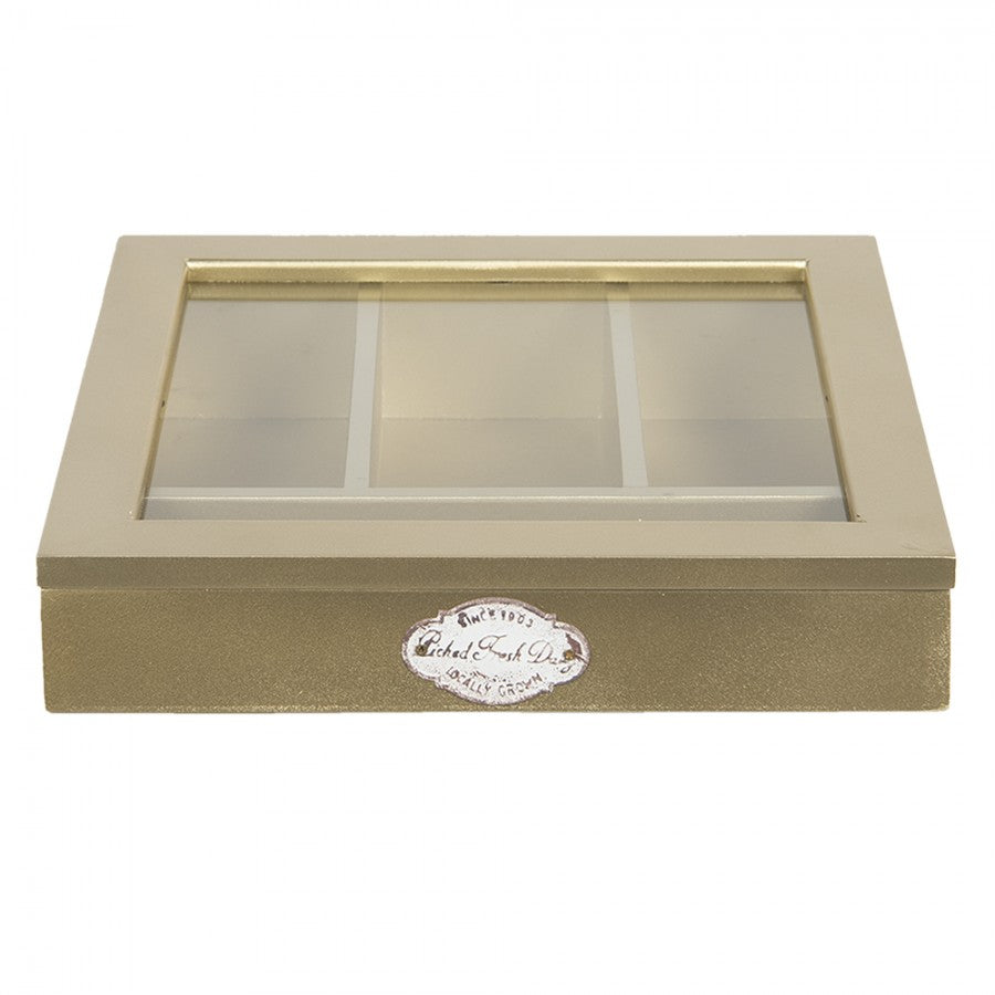 Redskapställ Kök Besticklåda Guld 30x30x8 cm