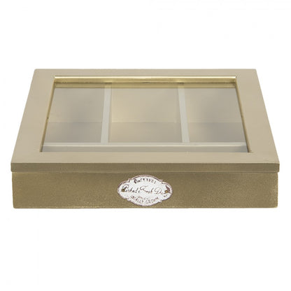Redskapställ Kök Besticklåda Guld 30x30x8 cm