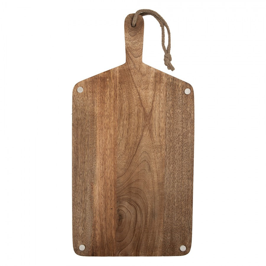 Dekorativt Fat  skärbräda 25x50x2 cm Brown Wood Chicken