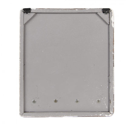 Hallmöbel Nyckelställ 22x5x25 cm Beige Trä Metall