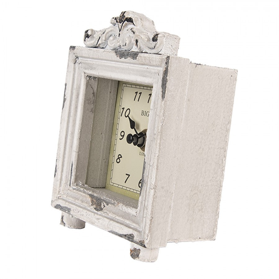 Bordsklocka 10x6x14 cm Grå Trä