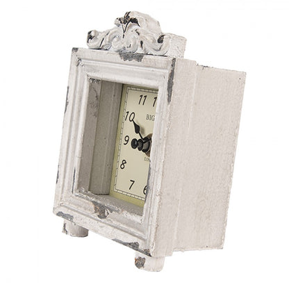 Bordsklocka 10x6x14 cm Grå Trä