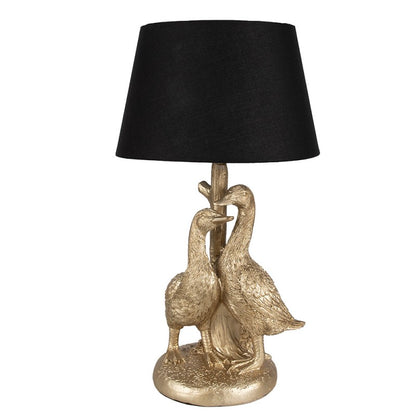 Bordslampa Gyllene färg Svart Ø 20x37 cm E27/max 1x40W