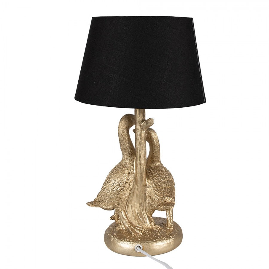 Bordslampa Gyllene färg Svart Ø 20x37 cm E27/max 1x40W