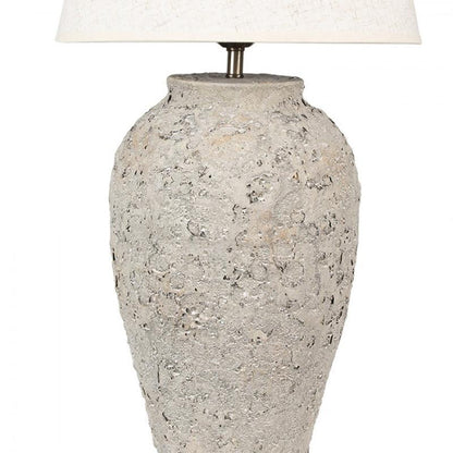 Bordslampa Grå Ø 35x68 cm Terrakotta